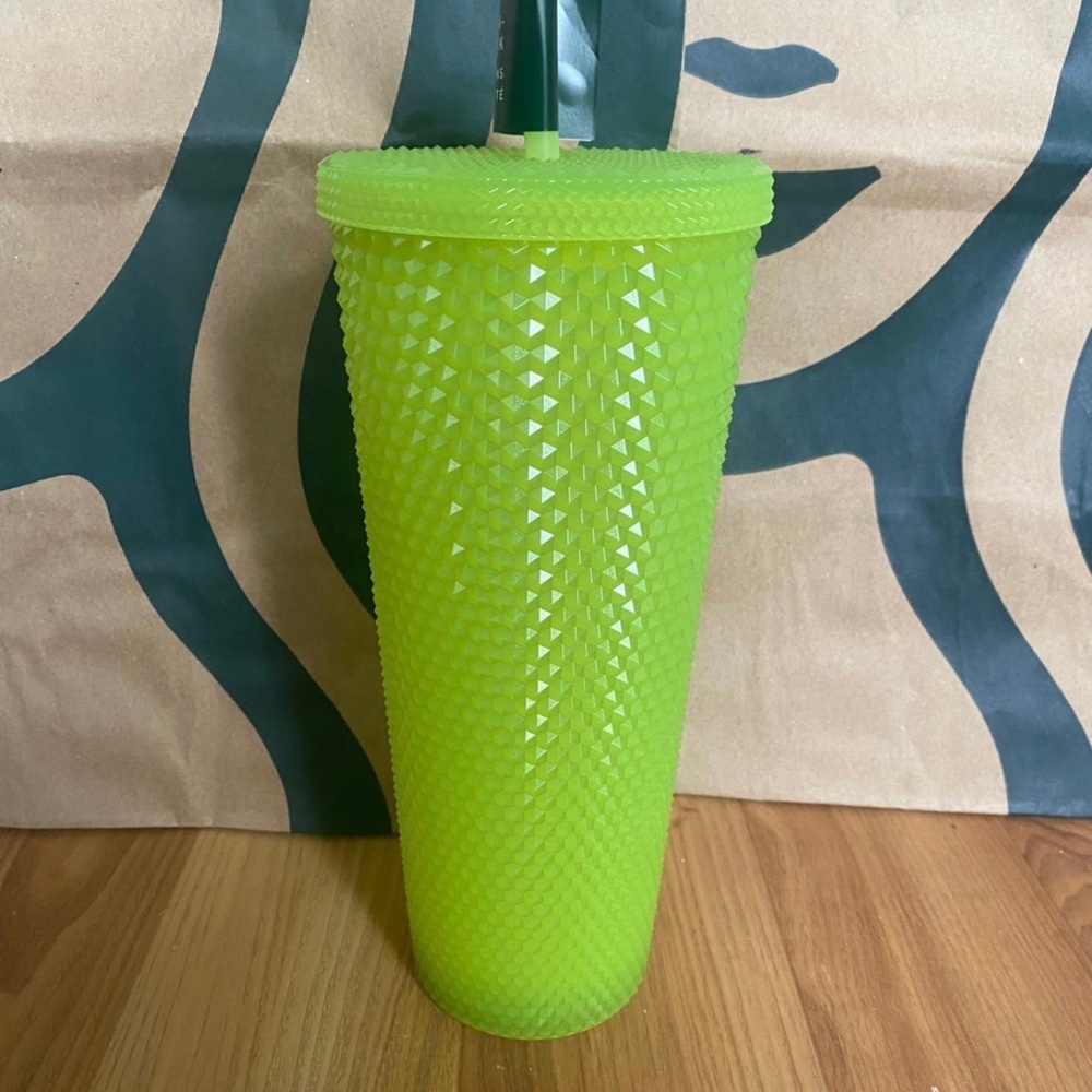 Starbucks Lemon Grass Glow In The Dark Studded Tumbler - Fall 2022 - Venti 24oz - Picture 2 of 5